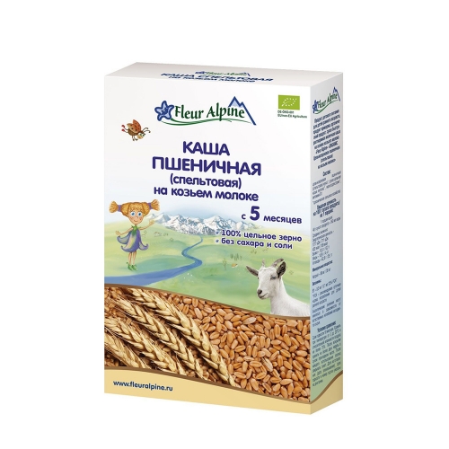 Молочная каша Fleur Alpine Спельтовая на козьем молоке, 200 гр