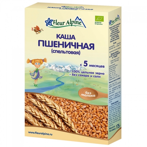 Каша безмолочная Fleur Alpine Спельтовая, 175 гр