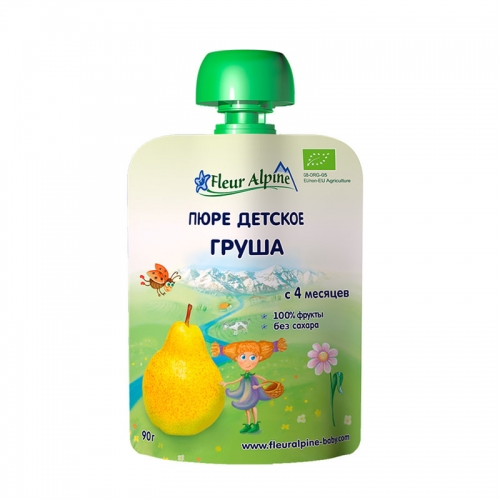 Пюре детское Fleur Alpine Груша, 90 гр