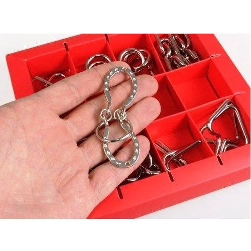 Набір головоломок 10 Metall Puzzles червоний