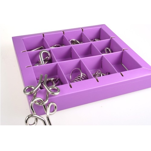 Набір головоломок 10 Metall Puzzles фіолетовий