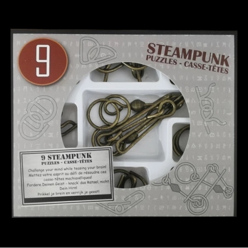 Набір головоломок 9 Steampunk Puzzles Set сірий