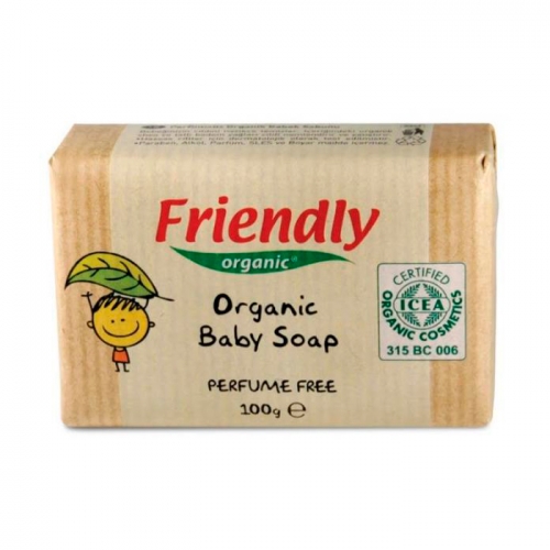 Детское органическое мыло Friendly Organic Parfume Free, 100 г
