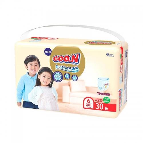 Трусики GOON Premium Soft для детей 15-25 кг (размер 6(2XL), унисекс 30 шт.