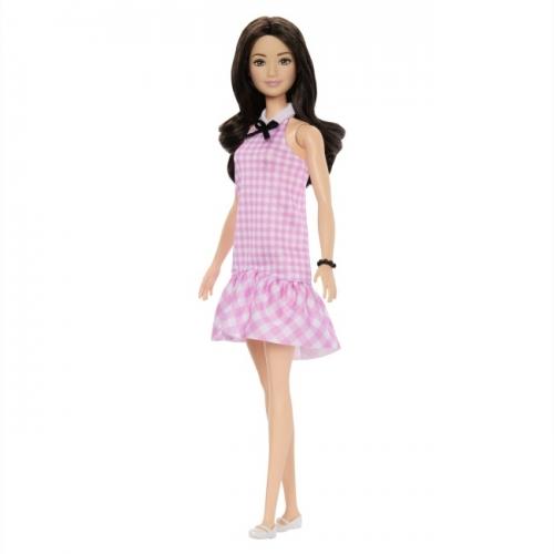 Лялька Barbie Fashionistas Модниця в ніжній сукні в клітинку